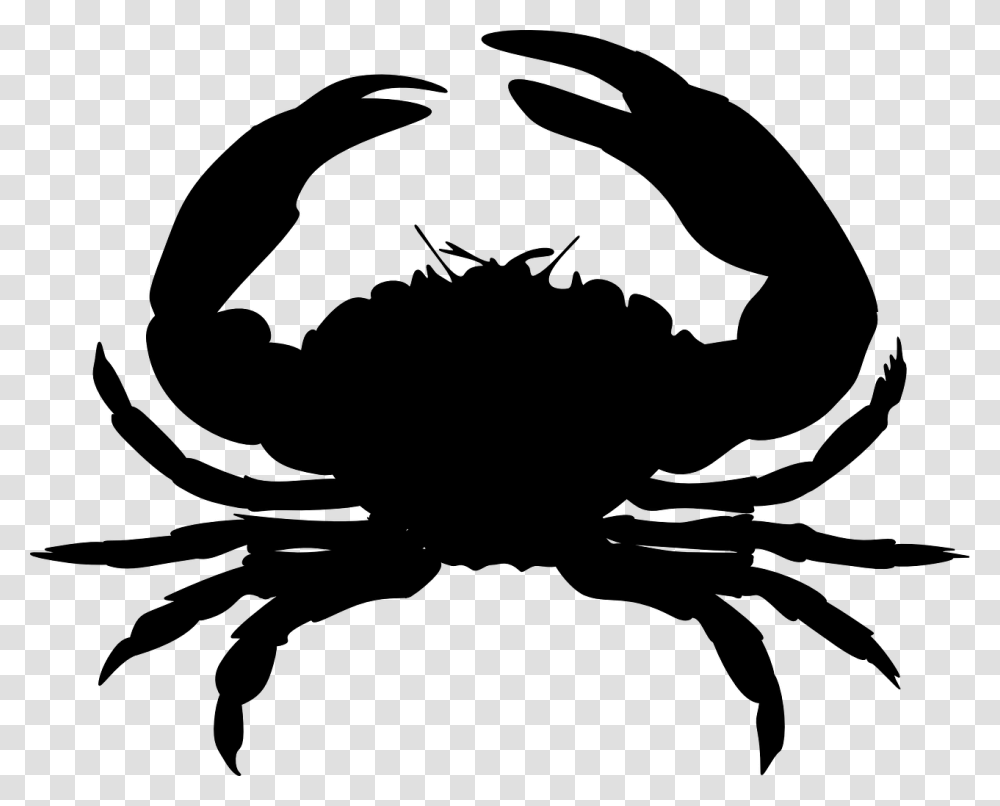 Crab Silhouette Clip Art Background Crab Clipart, Gray, World Of Warcraft Transparent Png