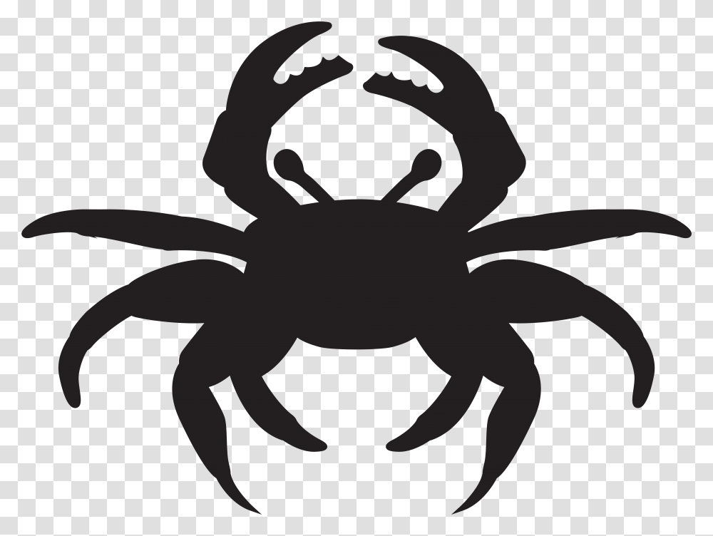 Crab Silhouette Clip Silueta De Cangrejo, Sea Life, Animal, Seafood, Person Transparent Png