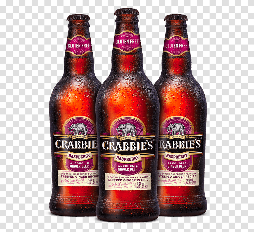 Crabbie Ginger Beer Usa, Alcohol, Beverage, Drink, Bottle Transparent Png