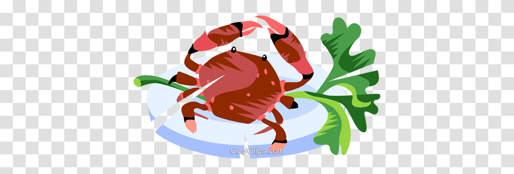 Crabs Royalty Free Vector Clip Art Illustration, Seafood, Sea Life, Animal, King Crab Transparent Png