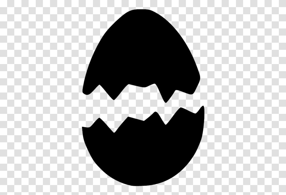 Cracked Easter Egg Image Cartoon Cracked Egg, Label, Stencil, Batman Logo Transparent Png