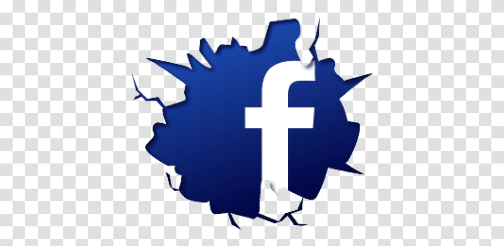 Cracked Facebook Vector Graphic Facebook Logo, Cross, Symbol, Machine, Electronics Transparent Png