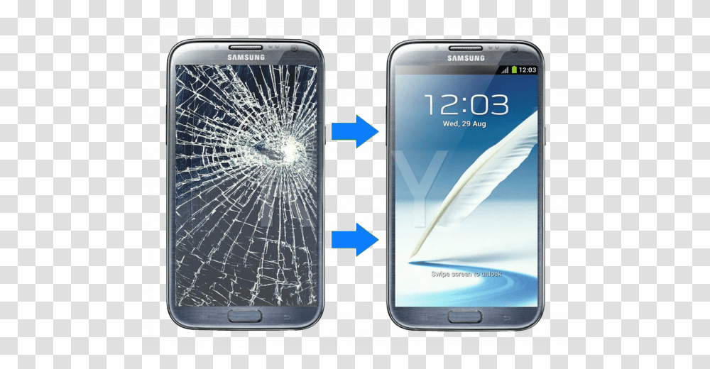 Cracked Phone Screen Screen Phone Repair, Electronics, Mobile Phone, Cell Phone, Iphone Transparent Png
