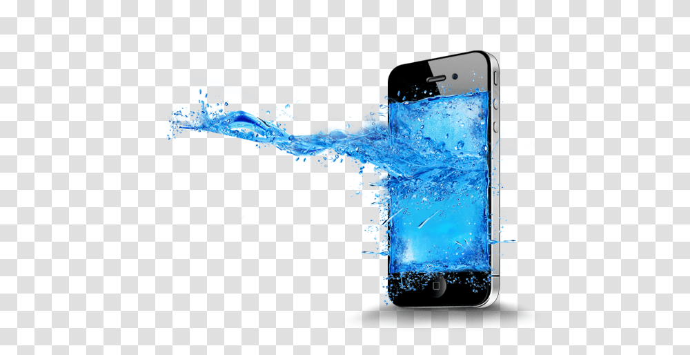 Cracked Phone Screen Water Damage Mobile Phone Water Damage Mobile, Electronics, Cell Phone, Iphone Transparent Png