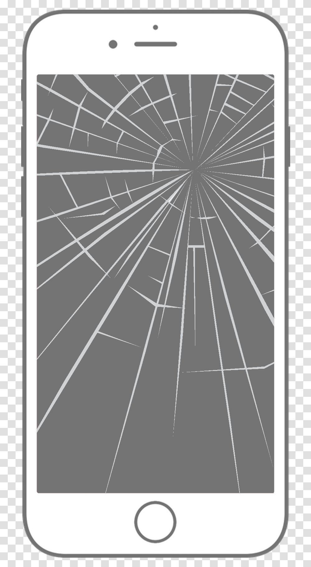 Cracked Screen Iphone Cracked, Pattern, Wheel, Machine, Spoke Transparent Png