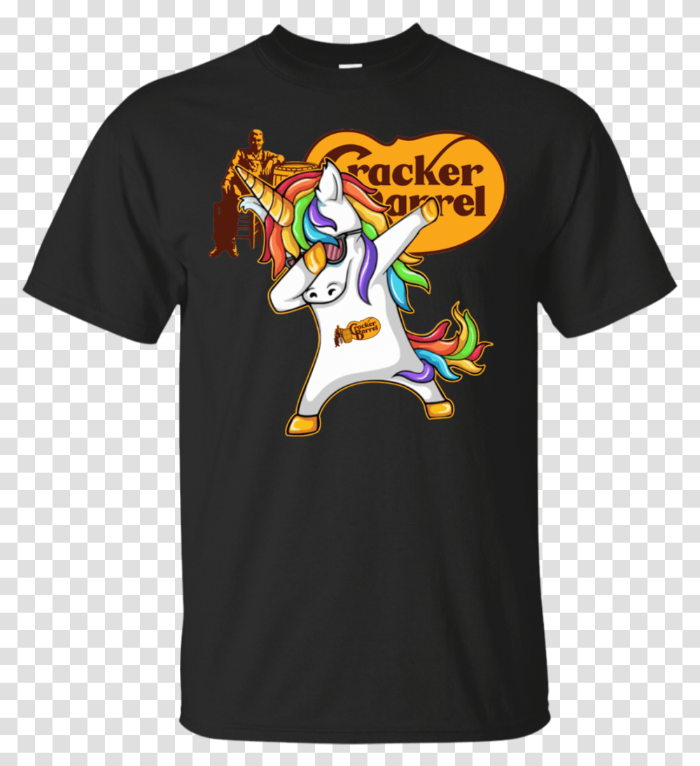 Cracker Barrel Unicorn Dabbing Shirt Hoodie Tank Pennywise T Shirt Kitten, Apparel, T-Shirt, Sleeve Transparent Png