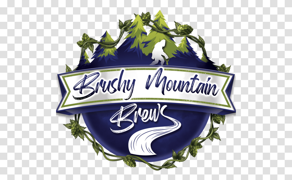 Craft Beer Brushy Mountain Brews, Logo, Symbol, Bird, Animal Transparent Png
