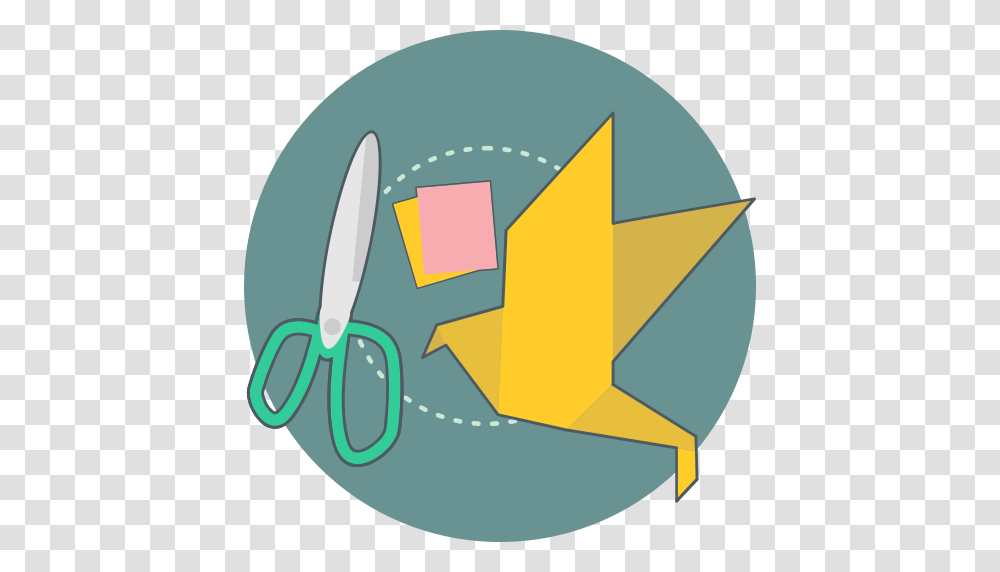 Craft Creative Cut Origami Icon, Scissors, Lighting, Goggles Transparent Png