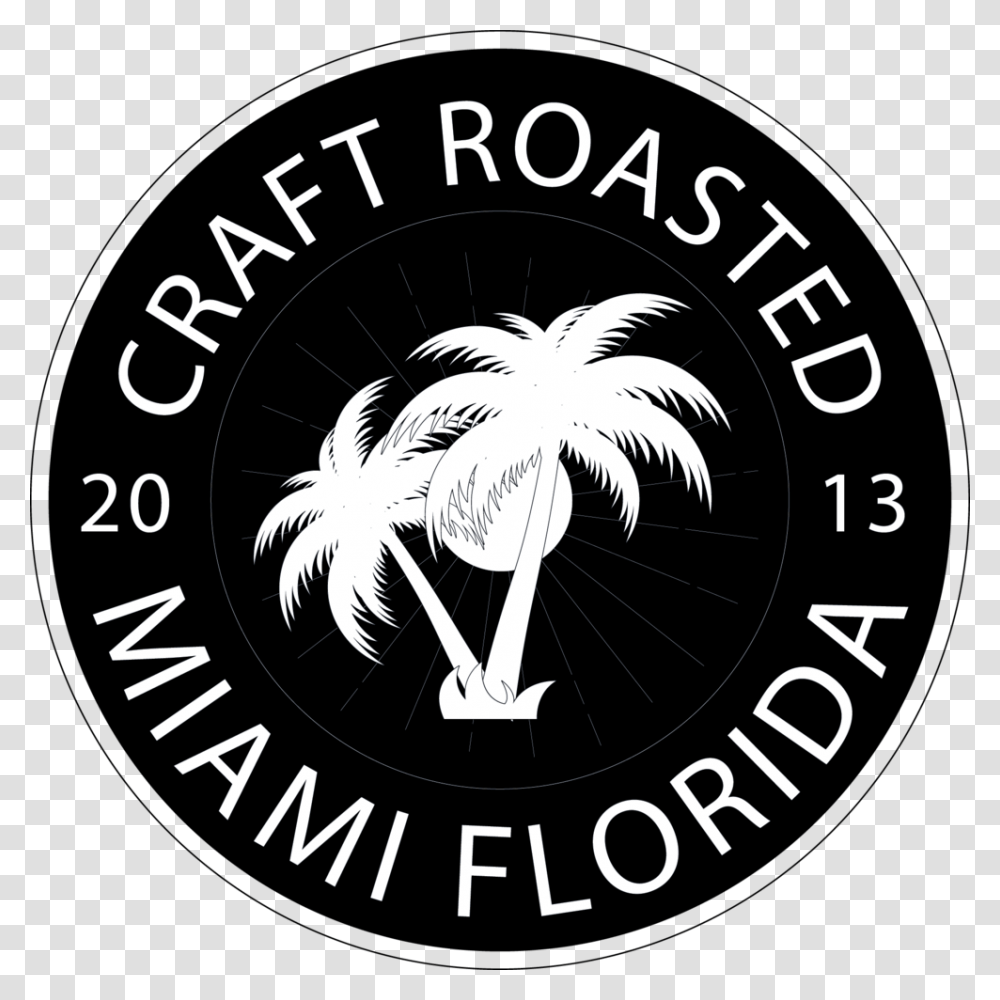 Craft Roasted Miami Emblem, Logo, Trademark, Poster Transparent Png