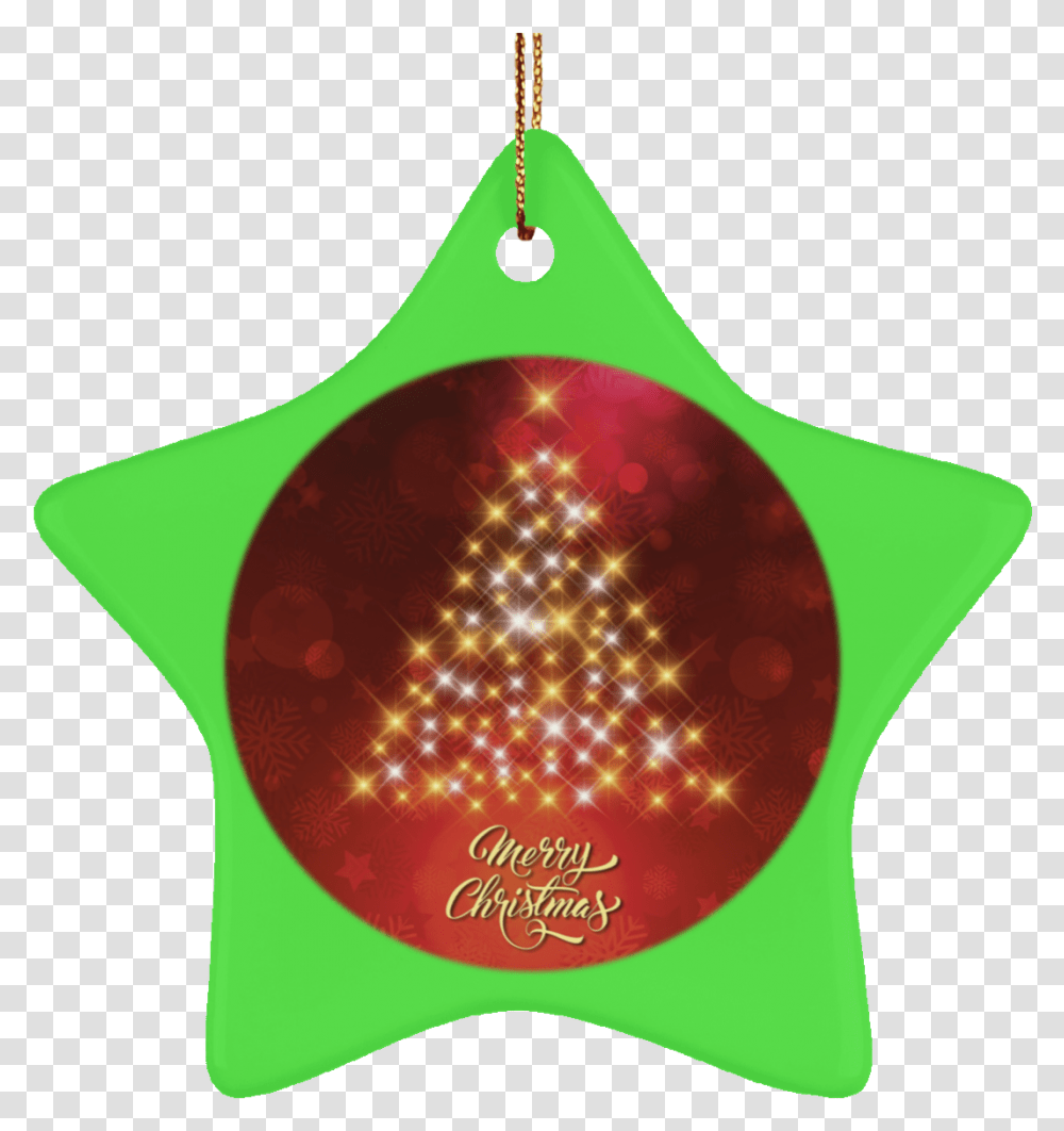 Crafted Holiday Ceramic Red Round Oval Christmas Tree Christmas Tree Tag Background, Plant, Ornament Transparent Png