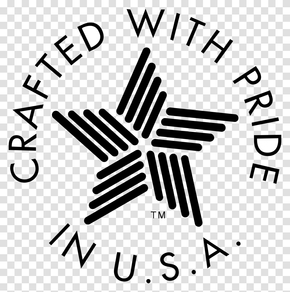 Crafted W Pride Logo Crafted With Pride In Usa, Outdoors, Nature, Astronomy Transparent Png