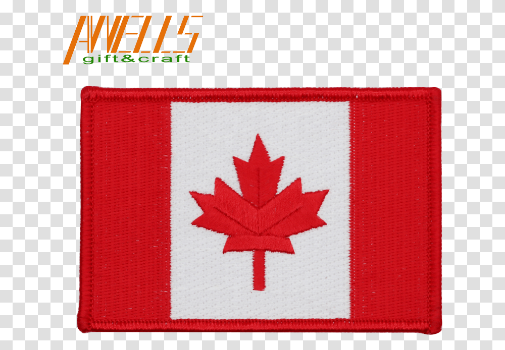 Crafts Red Maple Leaf Leaves Iron On Sew Embroidered Canadian Flag, Plant, Tree, Rug Transparent Png