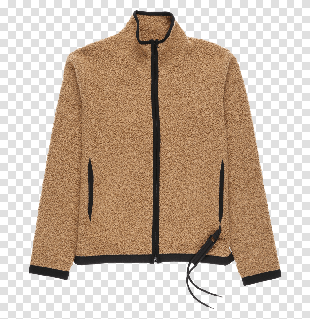 Craig Green Boucle Zip Up Jacket Sweater, Apparel, Fleece, Coat Transparent Png