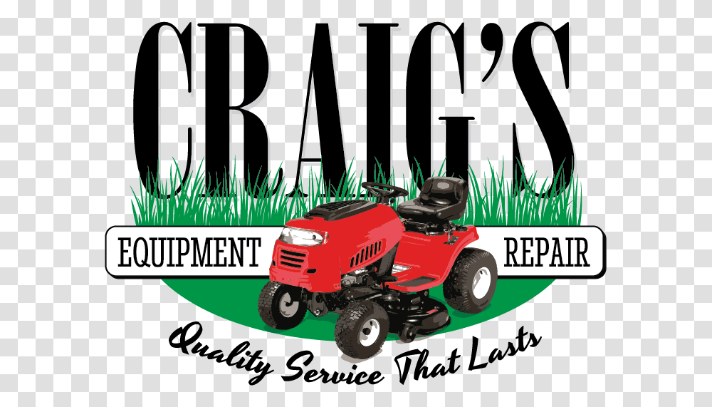 Craig S Equipment Repair Tractor, Lawn Mower, Tool, Poster, Advertisement Transparent Png