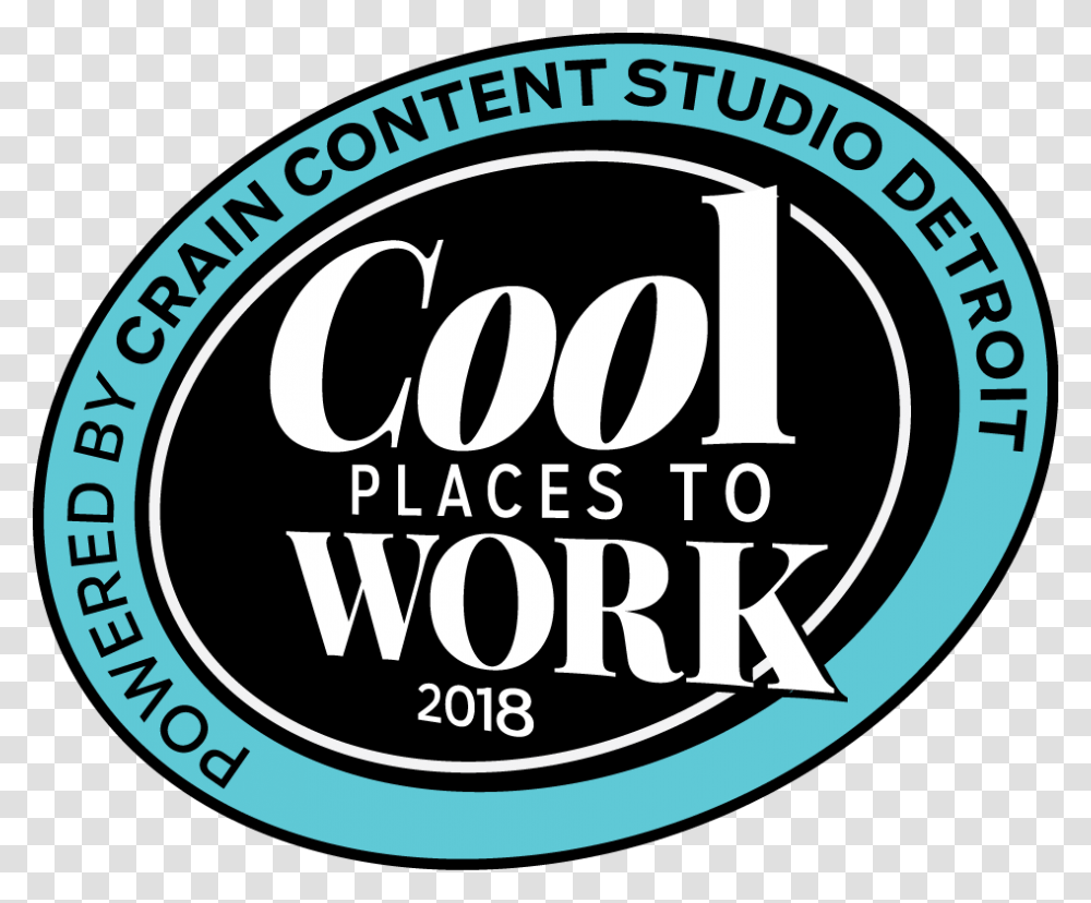 Crains Detroit Cool Places To Work 2018, Label, Logo Transparent Png