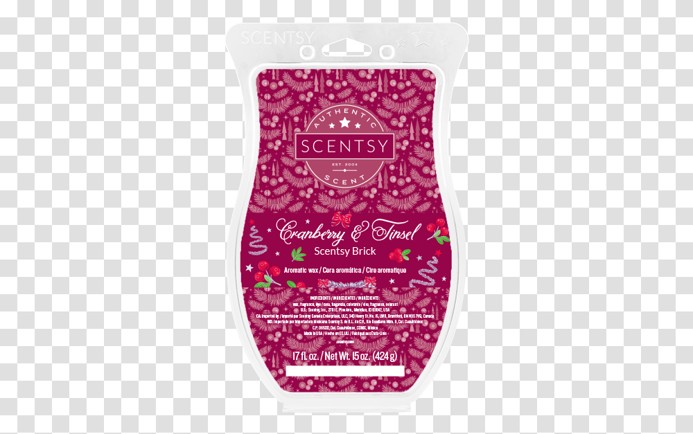 Cranberry And Tinsel Scentsy Brick Illustration, Poster, Advertisement, Diary Transparent Png
