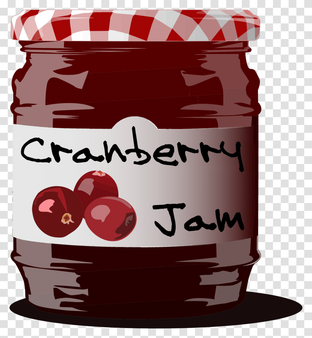 Cranberry Jam Jar Clip Arts, Food Transparent Png