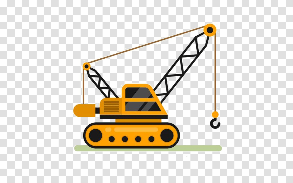 Crane Architectural Engineering Clip Art, Construction Crane, Bulldozer, Tractor, Vehicle Transparent Png