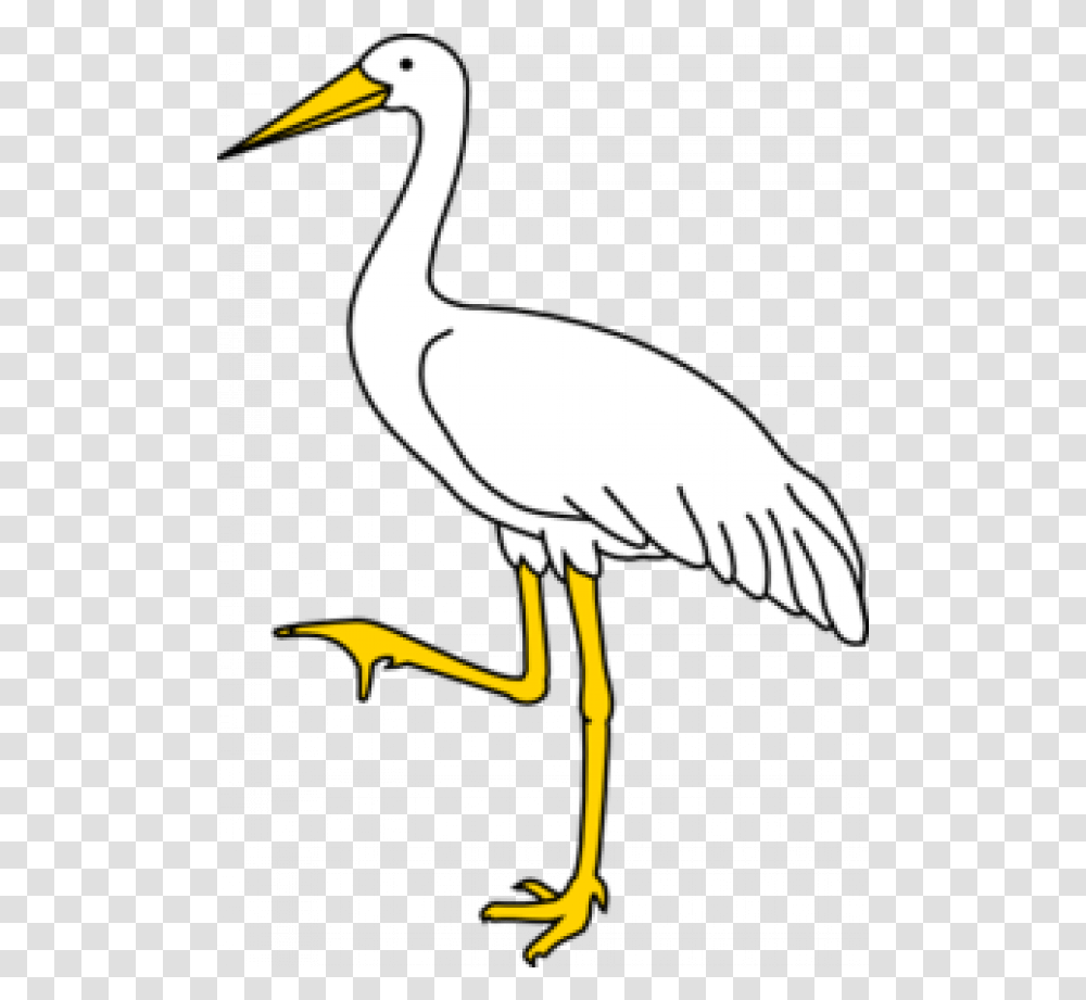 Crane Bird Clipart Clip Art Of Crane Bird, Animal, Stork, Hammer, Tool Transparent Png