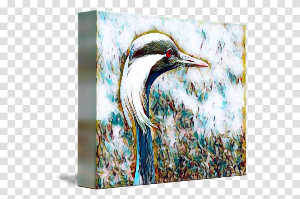 Crane Bird Print By Rogue Art, Animal, Waterfowl, Beak, Heron Transparent Png