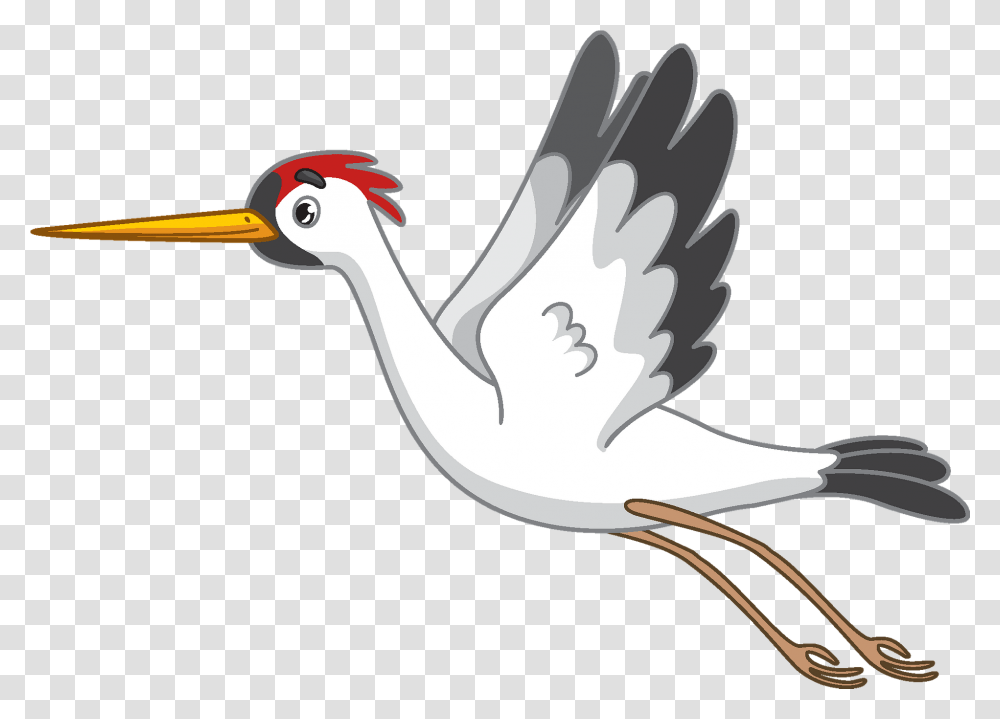 Crane Clipart Free Download Creazilla Crane Bird Clipart, Animal, Hammer, Tool, Waterfowl Transparent Png