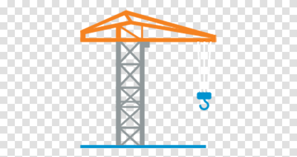 Crane Clipart Vertical White Tower Crane Free Tower Crane, Construction Crane Transparent Png