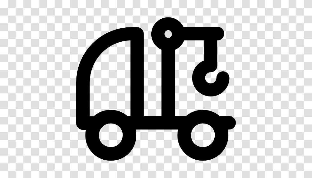 Crane Flat Black Icon, Lawn Mower, Tool, Logo Transparent Png