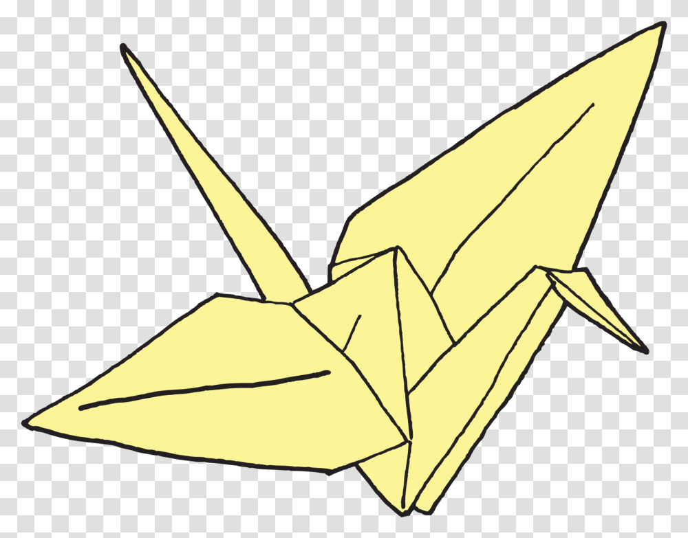 Crane Paper, Origami, Bird, Animal Transparent Png