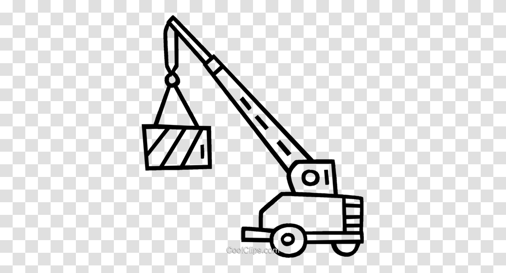 Crane Royalty Free Vector Clip Art Illustration, Construction Crane, Utility Pole, Scale Transparent Png