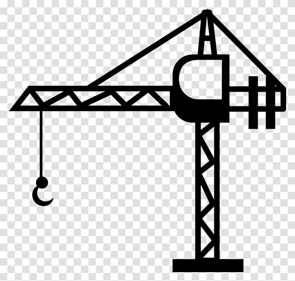 Crane Small Tower Amp Clipart Free Crane Clipart, Construction Crane, Bow Transparent Png