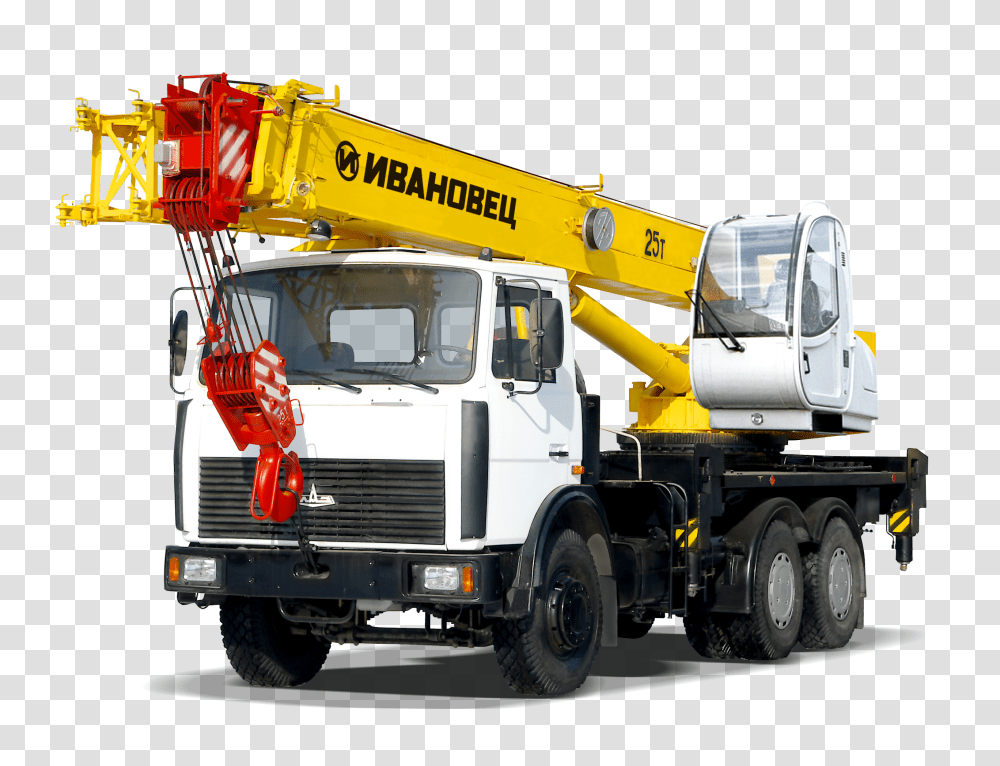Crane, Tool, Truck, Vehicle, Transportation Transparent Png