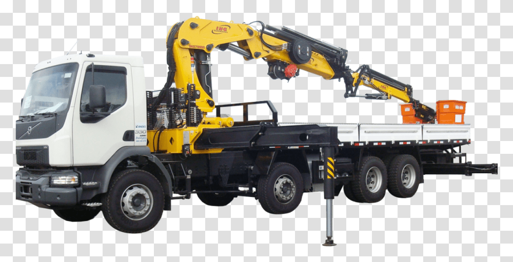 Crane, Truck, Vehicle, Transportation, Fire Truck Transparent Png