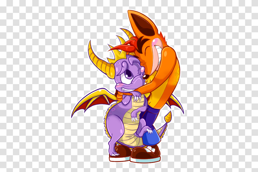 Crash And Spyro Friends, Dragon, Animal, Wasp, Bee Transparent Png