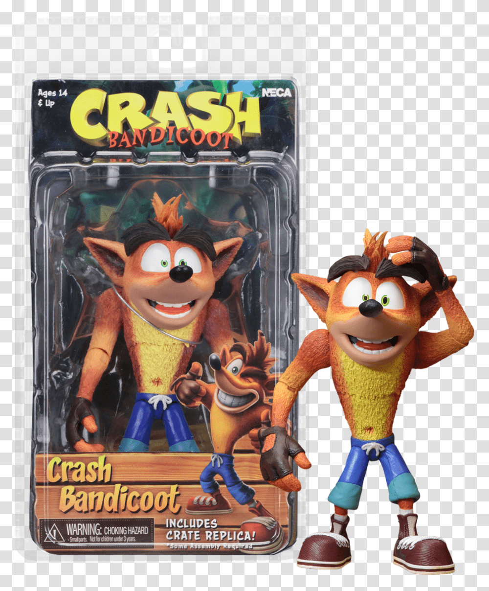 Crash Bandicoot 7 Scale Action Figure Crash Bandicoot, Super Mario, Figurine, Toy, Arcade Game Machine Transparent Png