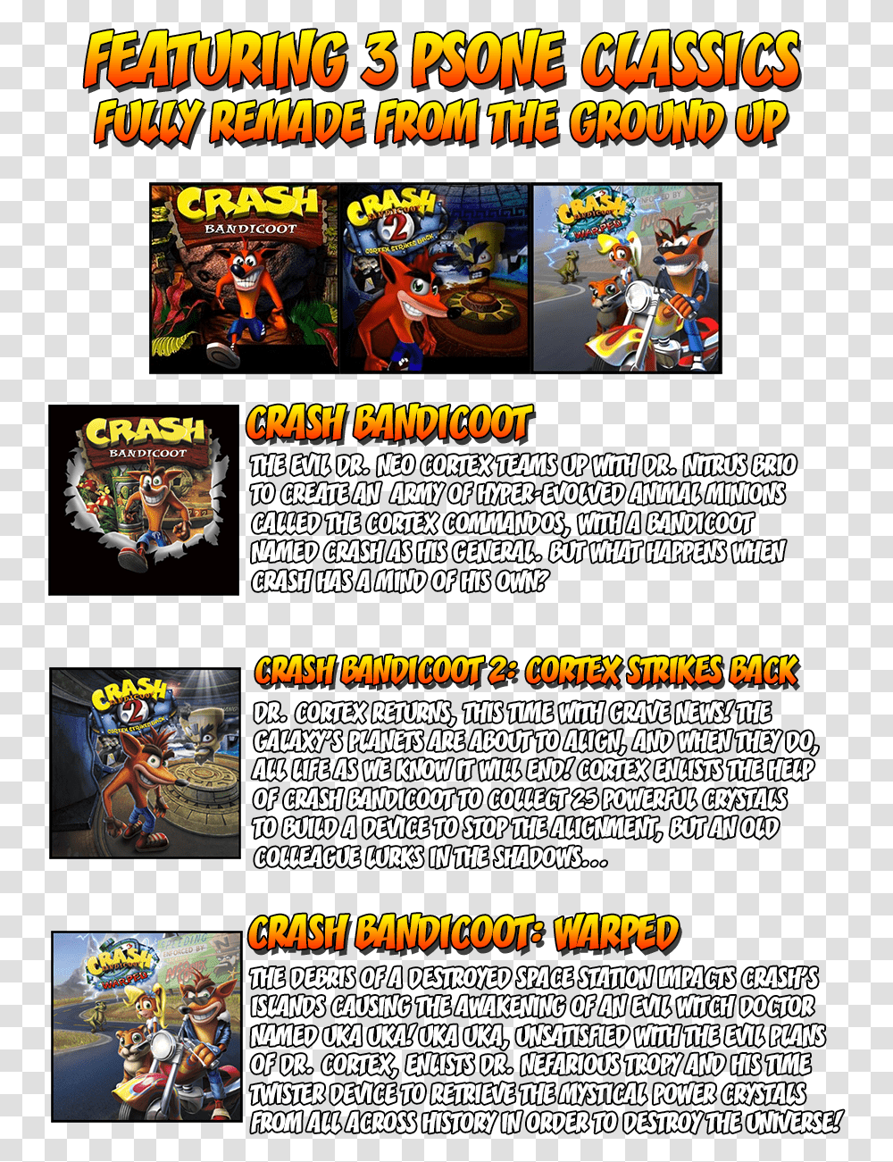 Crash Bandicoot Classic Vs Remake Neo, Comics, Book, Super Mario, Paper Transparent Png