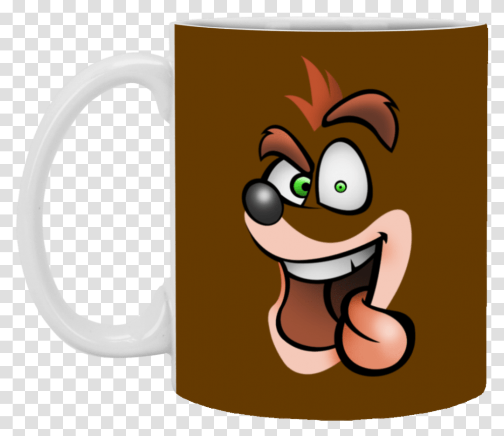 Crash Bandicoot Mug Cup Gift Superdesignshirt Crash Bandicoot De Su Cara, Coffee Cup, Cat, Pet, Mammal Transparent Png