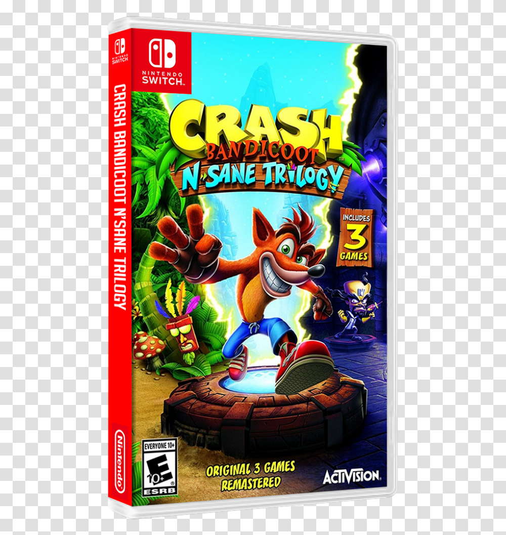 Crash Bandicoot N Sane Trilogy Juegos Para Nintendo Switch, Advertisement, Poster, Flyer, Paper Transparent Png
