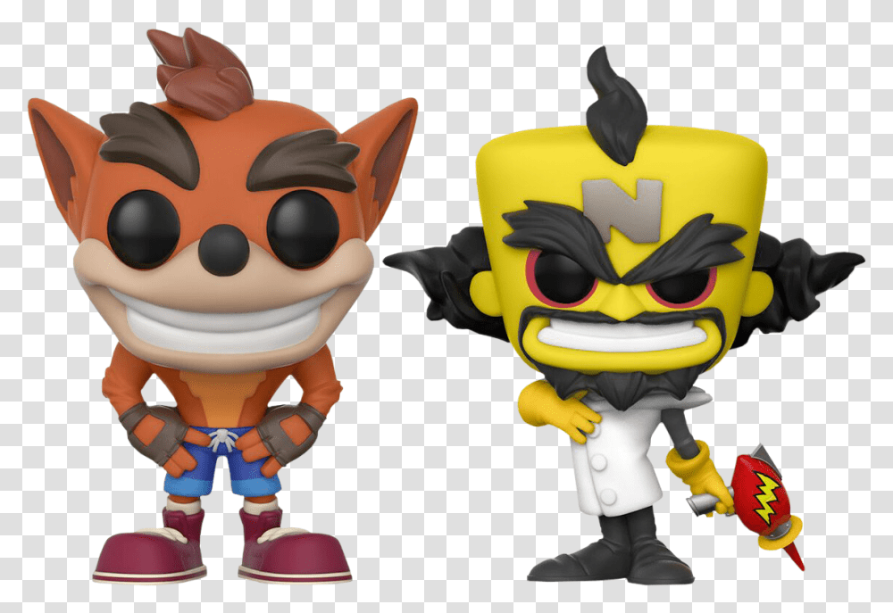 Crash Bandicoot Pop Head, Toy, Plush Transparent Png