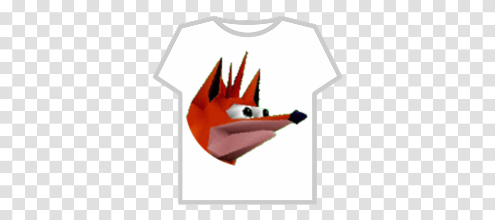 Crash Bandicoot Woah Head Roblox Egg Hunt 2020 T Shirt, Clothing, Apparel, T-Shirt, Angry Birds Transparent Png