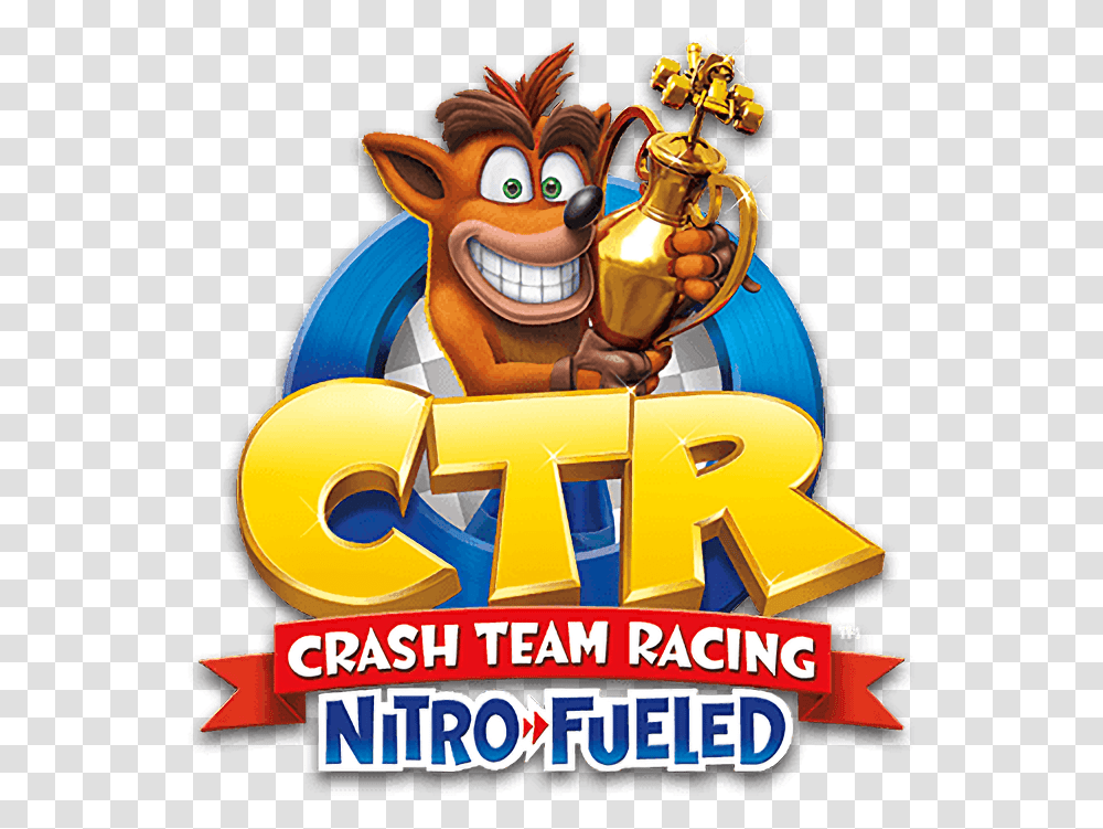 Crashbandicoot Crash Team Racing Logo Render, Advertisement, Poster, Flyer, Paper Transparent Png