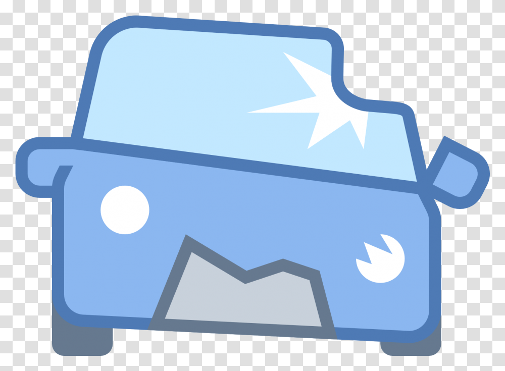 Crashed Car Icon Damaged Car Icon, Outdoors, Text, Art, First Aid Transparent Png