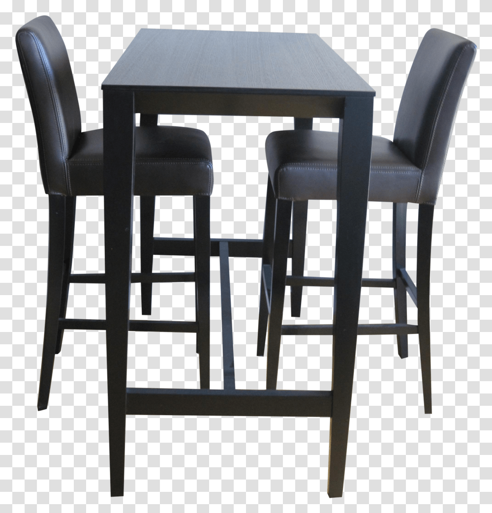 Crate And Barrel High Table Set, Chair, Furniture, Dining Table, Glass Transparent Png