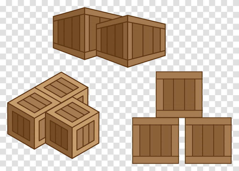 Crate Wooden Box Cartoon, Furniture, Cabinet, Drawer, Tabletop Transparent Png