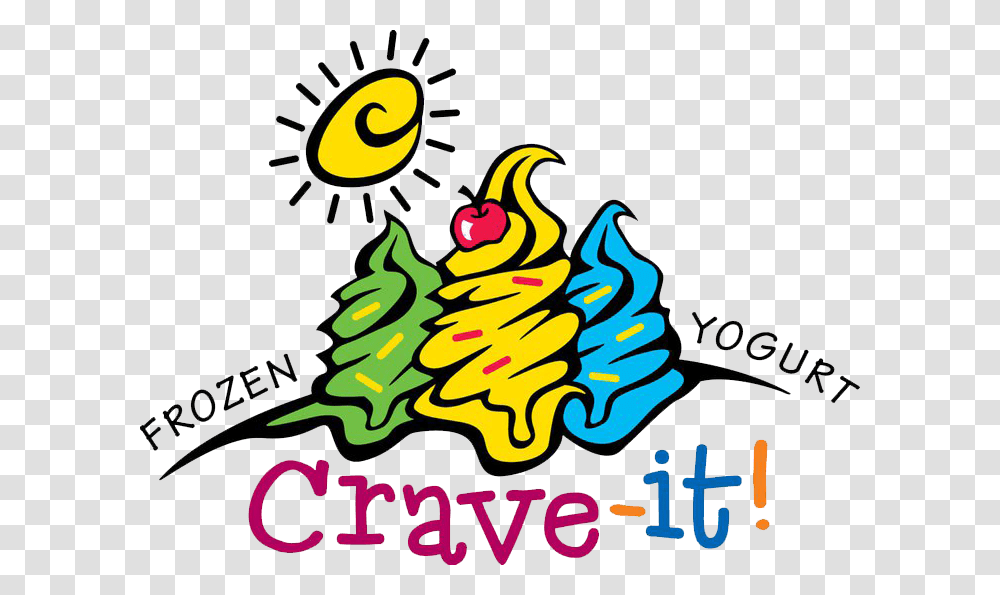 Crave It Frozen Yogurt, Drawing Transparent Png