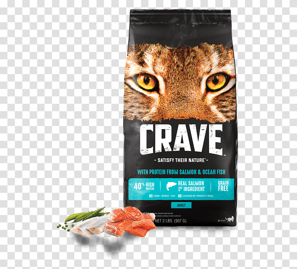 Crave With Protein From Salmon Ocean Fish, Poster, Advertisement, Flyer, Paper Transparent Png