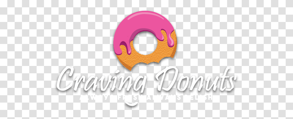 Craving Donuts Circle, Bread, Food, Text, Bagel Transparent Png