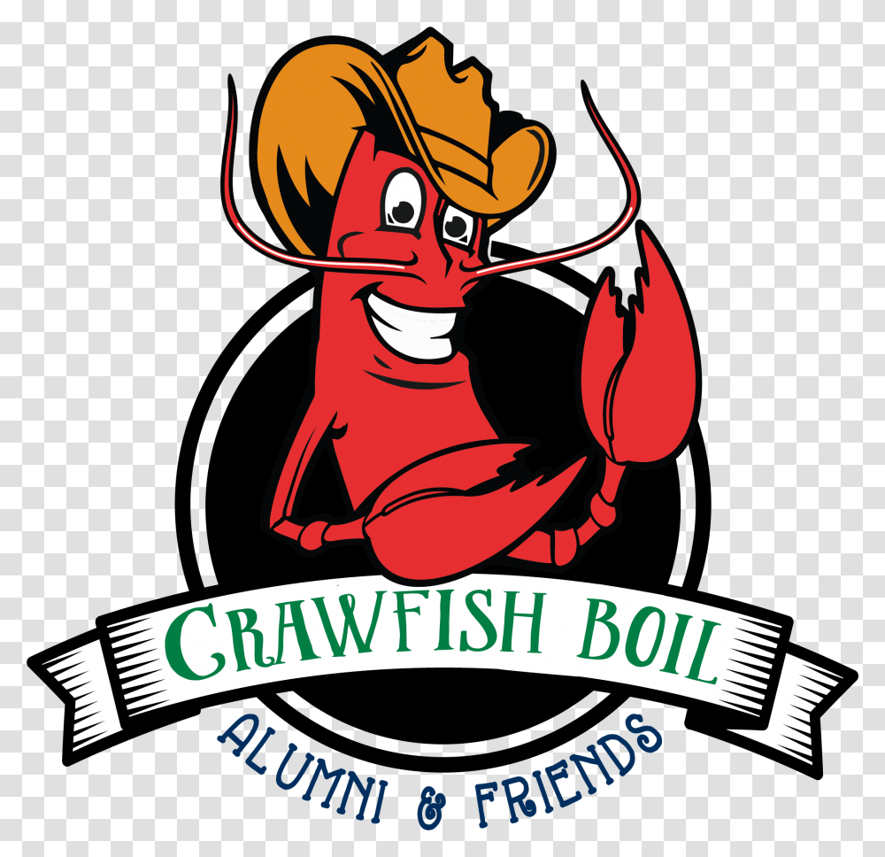 Crawfish Boil Clipart, Logo, Animal, Label Transparent Png