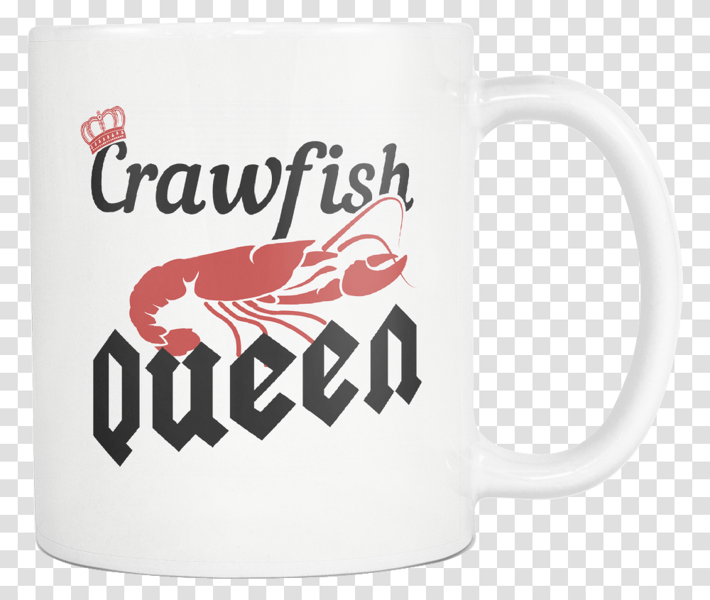 Crawfish Queen White Mug American Lobster, Coffee Cup, Stein, Jug, Latte Transparent Png