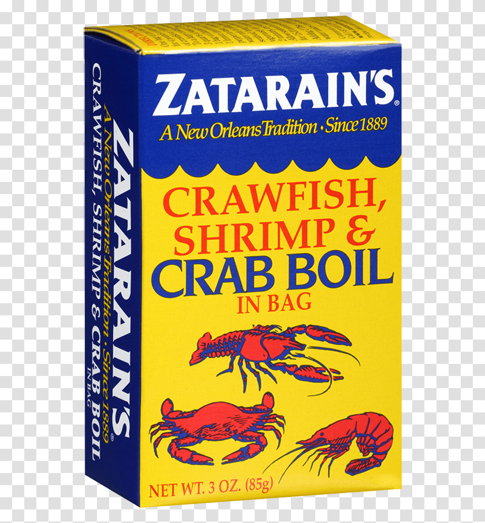 Crawfish Shrimp And Crab Boil In A Bag Zatarans Crab Boil, Bird, Animal, Crawdad, Seafood Transparent Png