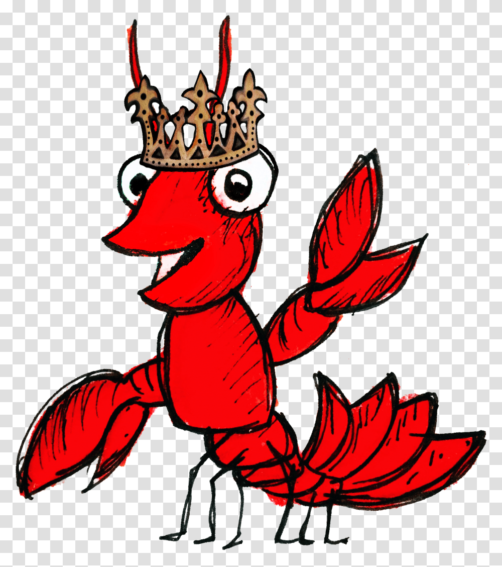 Crawfish With A Crown, Animal, Fowl, Bird, Poultry Transparent Png